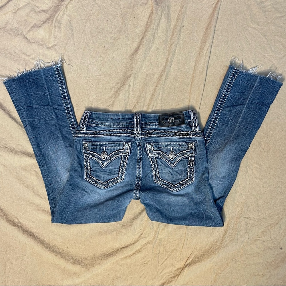 Miss Me Blue Cropped Jeans